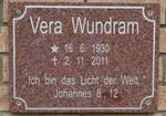 WUNDRAM Vera 1930-2011