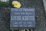 SCHUTTE Louise 1915-2007