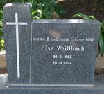 WEISSBACH Elsa 1893-1972