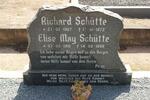 SCHUTTE Richard 1907-1972 & Elise May 1910-1988