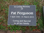 FERGUSON Pat 1930-2012