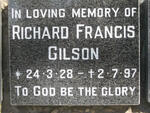 GILSON Richard Francis 1928-1997