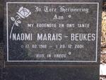 BEUKES Naomi, Marais 1918-2001