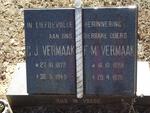 VERMAAK C.J. 1872-1949 & F.M. 1888-1975