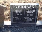 VERMAAK  Corneels 1912-2010 & Helena 1924-
