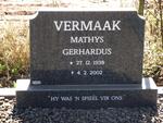 VERMAAK Mathys Gerhardus 1938-2002