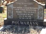 WOLMARANS Maria Francina nee STASSEN 1910-1958