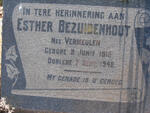 BEZUIDENHOUT Esther nee VERMEULEN 1915-1945