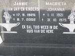 ? Jannie 1925-2002 & Magrieta Johanna 1921-1975