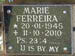 FERREIRA Marie 1945-2010