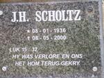 SCHOLTZ J.H. 1936-2000