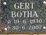 BOTHA Gert 1930-2007