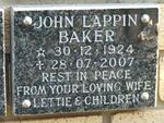 BAKER John Lappin 1924-2007