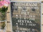 LABUSCHAGNE Piet 1931-2011 & Bertha 1937-