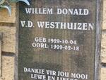 WESTHUIZEN Willem Donald, van der 1929-1999