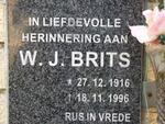 BRITS W.J. 1916-1996