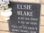 BLAKE Elsie 1919-1991