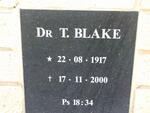 BLAKE T. 1917-2000
