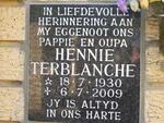 TERBLANCHE Hennie 1930-2009