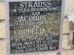 STRAUSS Jacobus J. 1924-2007 & Cornelia C. 1927-2010