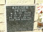 KRUGER Petro 1928-2010