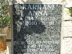 KARRANI Anna 1942-2010