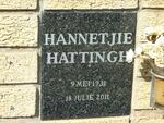 HATTINGH Hannetjie 1931-2011