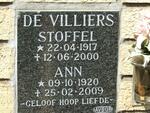 VILLIERS Stoffel, de 1917-2000 & Ann 1921-2009