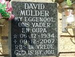 MULDER David 1934-2009