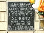 SCHOLTZ Lourens C. 1934-2010