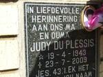 PLESSIS Judy, du 1943-2009