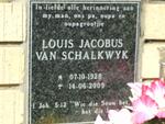 SCHALKWYK Louis Jacobus, van 1928-2009