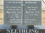 NEETHLING Willem J.J. 1926-1994 & Hettie C.H. 1928-