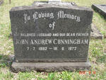 CUNNINGHAM John Andrew 1892-1972