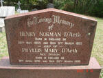 D'AETH Henry Norman 1894-1963 & Phyllis Mary DYSON 1898-1990