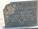 VUUREN Gert Hendrik, Jansen van 1937-1993