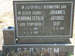 STRYDOM Johannes Jacobus Gert 1903- & Hendrina Cecilia STOPFORTH 1908-1990
