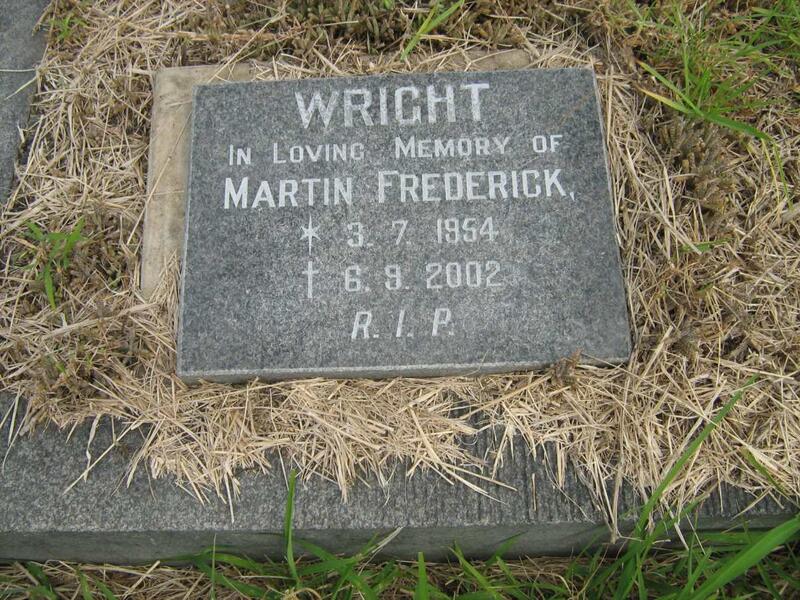 WRIGHT Martin Frederick 1954-2002