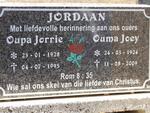 JORDAAN Jorrie 1928-1995 & Joey 1924-2009