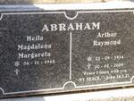 ABRAHAM Arthur Raymond 1934-2009 & Heila Magdalena Margareta 1948-