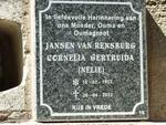 RENSBURG Cornelia Gertruida, Jansen van 1922-2012