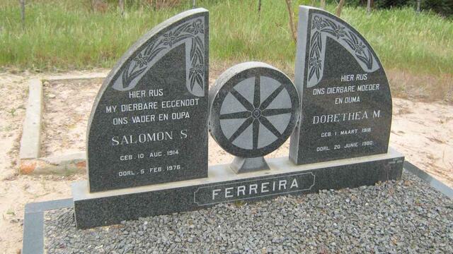 FERREIRA Salomon S. 1914-1976 & Dorethea M. 1918-1980