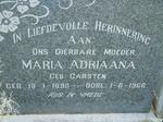 RENSBURG Maria Adriaana, Jansen van nee CARSTEN 1890-1966