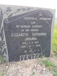 VENTER Elizabeth Catharina Johanna 1901-1950