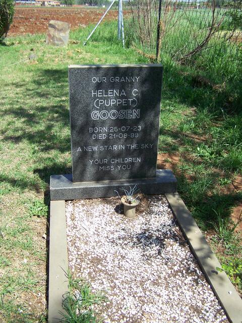 GOOSEN Helena C. 1923-1999
