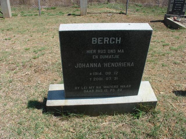 BERGH Johanna Hendriena 1914-2001