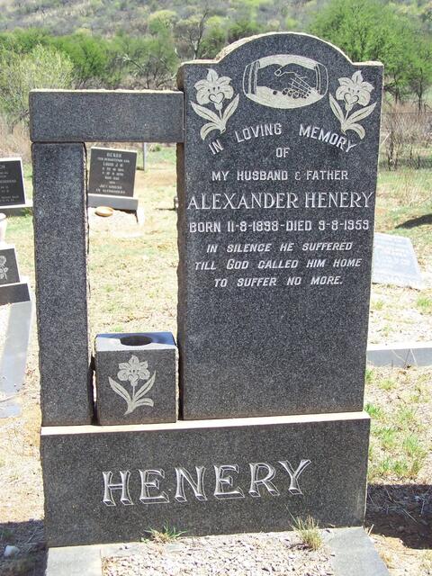 HENERY Alexander 1898-1959