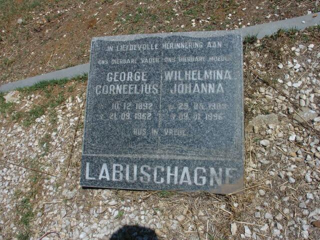 LABUSCHAGNE George Corneelius 1892-1962 & Wilhelmina Johanna 1909-1996