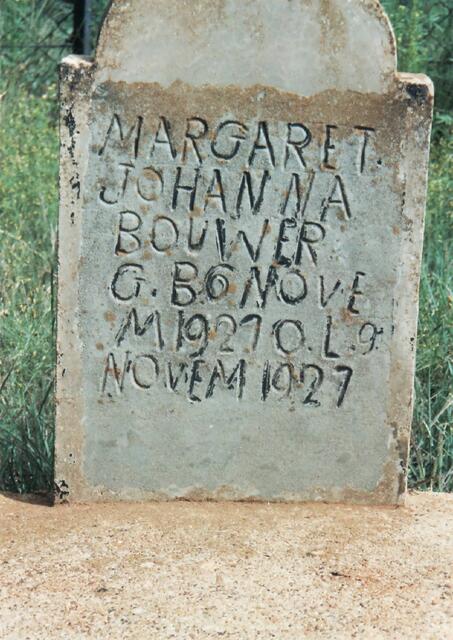 BOUWER Margaret Johanna 1927-1927