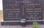 HAYWARD George Nathaniel 1886-1977 & Johanna Elizabeth LAUBSCHER 1889-1981
